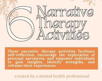 6 Narrative Therapy Activities | Counseling Worksheets (PDF Download)