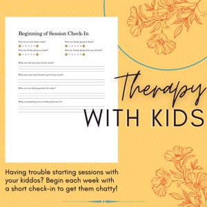 Children Check-In Questions | Kids Therapy Activity Printable | Play Therapist Questions for Instant Download | Narrative Therapy for Teens