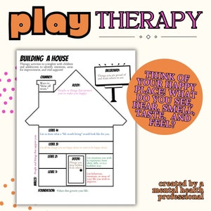 Play Therapy Activity Printable | Child Therapy Worksheet Download | Emotions, CBT, Coping Skills | Mental Health Counseling and Social Work