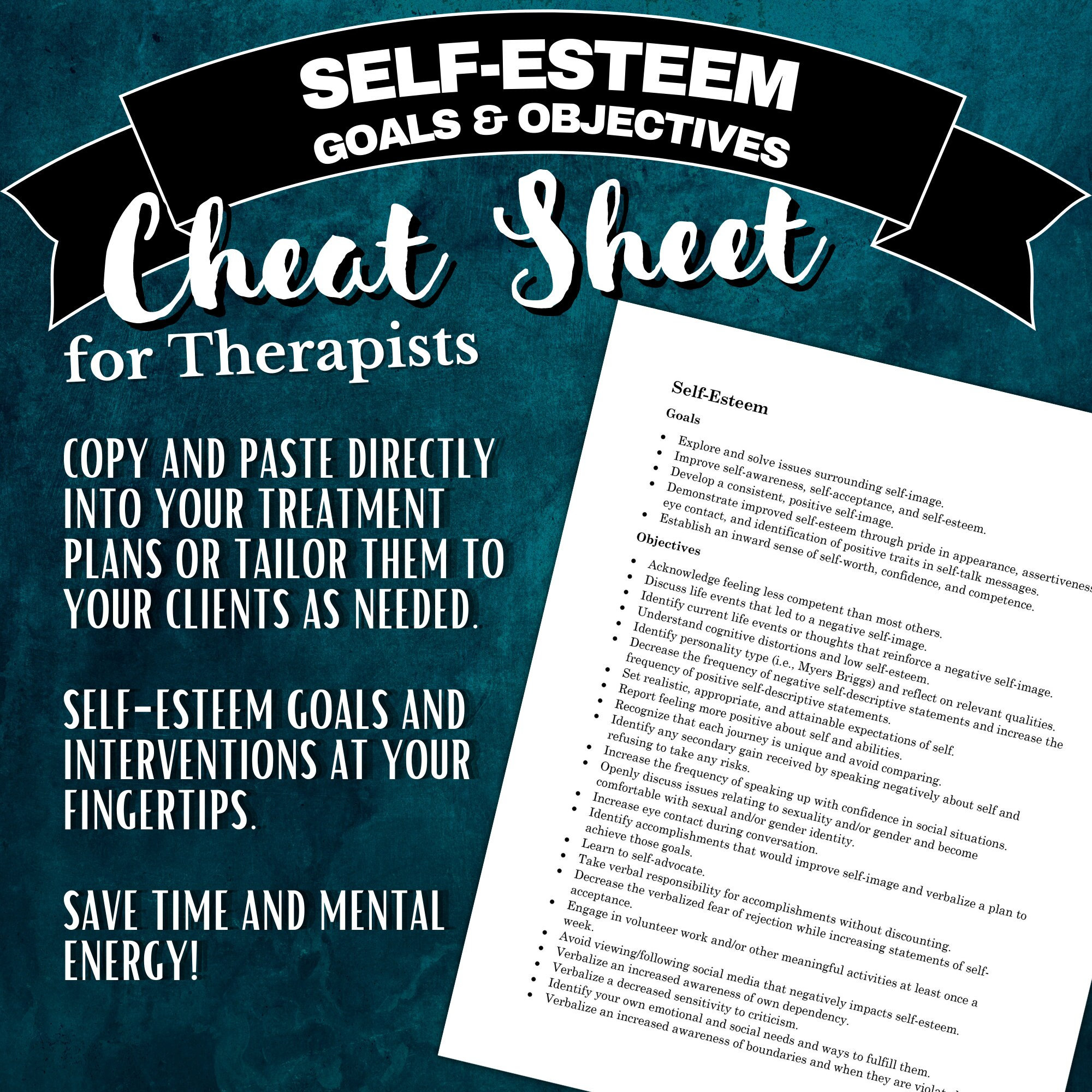 Self Esteem Treatment Plan Goals Self Esteem Treatment Plan Goals
