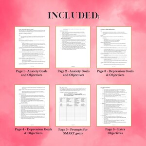Therapy Cheat Sheet Goals PDF | Therapeutic Intervention Digital ...