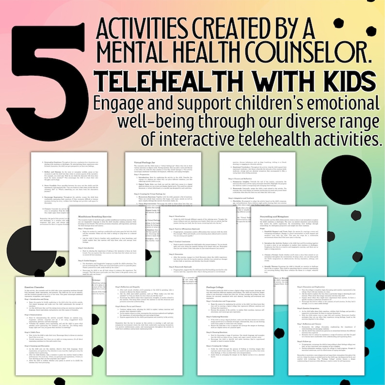 5 Telehealth Activities for Kids Play Therapy Techniques to Use With