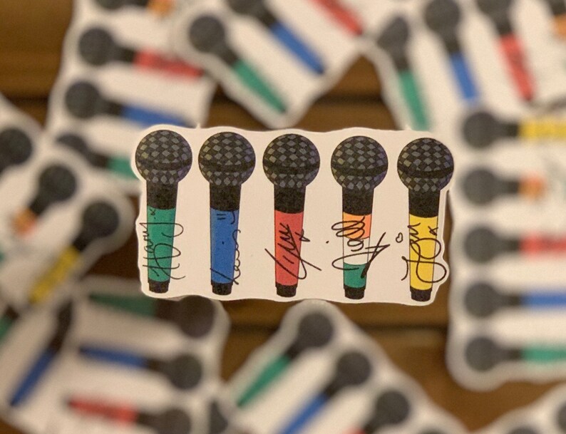 One Direction Concert Microphone Stickers. 1D Stickers. Phone Etsy