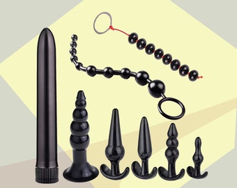 Anal Plug Set Combination Anal Bead Butt Plug  Sex Toys for Women