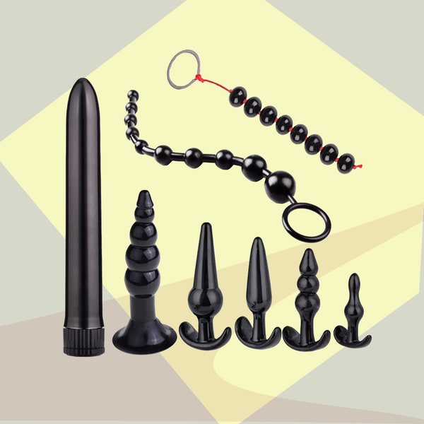 Anal Plug Set Combination Anal Bead Butt Plug  Sex Toys for Women