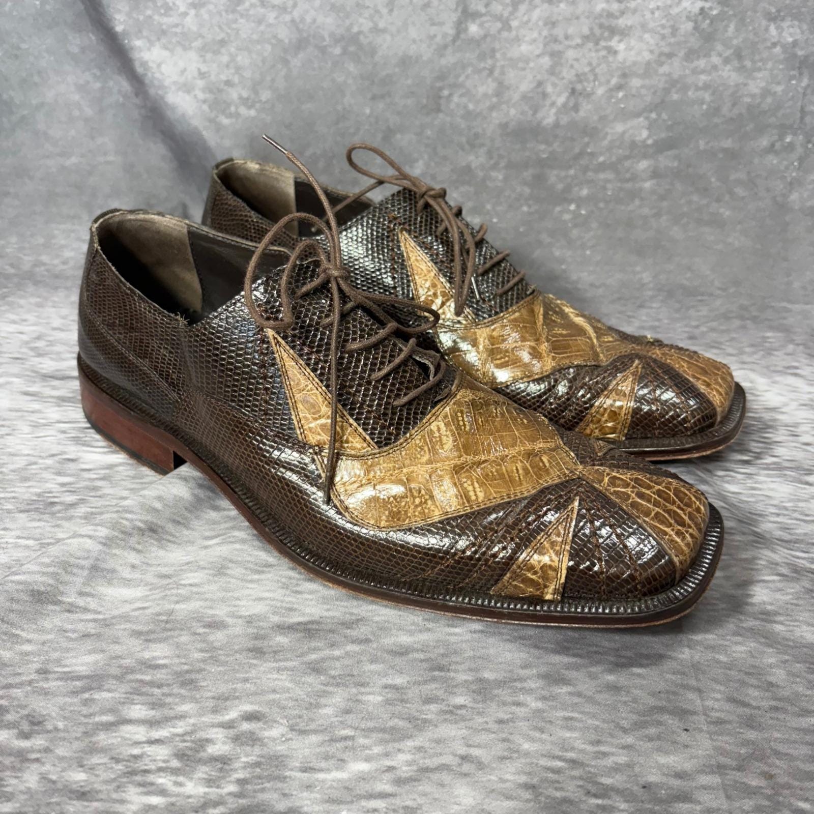 David Eden Italian Suede & Alligator Single Strap Monk Shoes Y2K Men Size 10 David Eden Shoes - Etsy UK main image 2