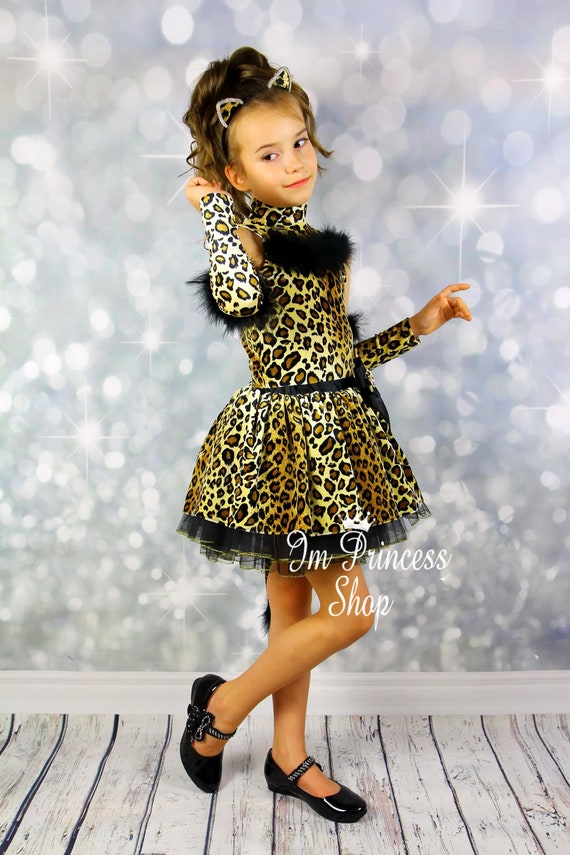 Leopard Costume Leopard Cat Costume Cosplay Leopard Cat Ear Etsy