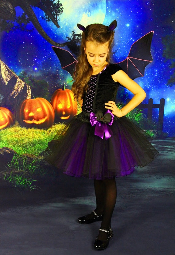 Bat Wings Costume Kids Bat Costume Bat Ears Baby Bat Etsy