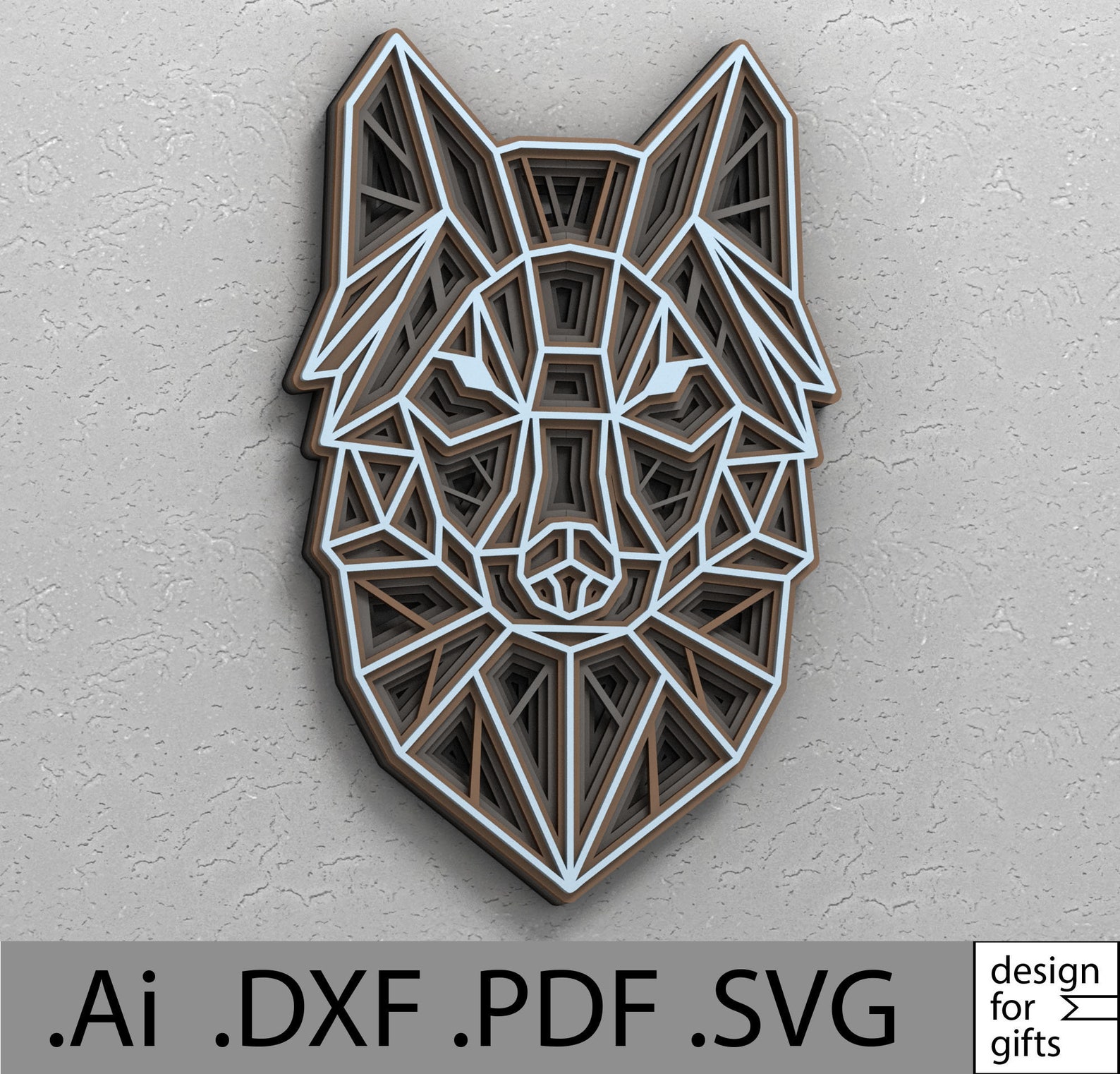 Free Free Layered Wolf Mandala Svg 735 SVG PNG EPS DXF File