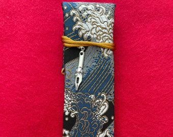 Single Pen Kimono Case with Soft Luxurious Satin Interior
