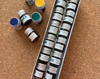 Muster Set #1 - Troublemaker Füllfedertinten 12 x 5ml- Shading, Sheen, Standard