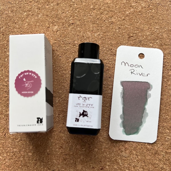 Ships Free! Troublemaker Moon River Shading Fountain Pen Ink 60ml