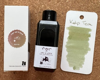 Ships Free! Troublemaker Kelp Tea Shading Fountain Pen Ink 60ml