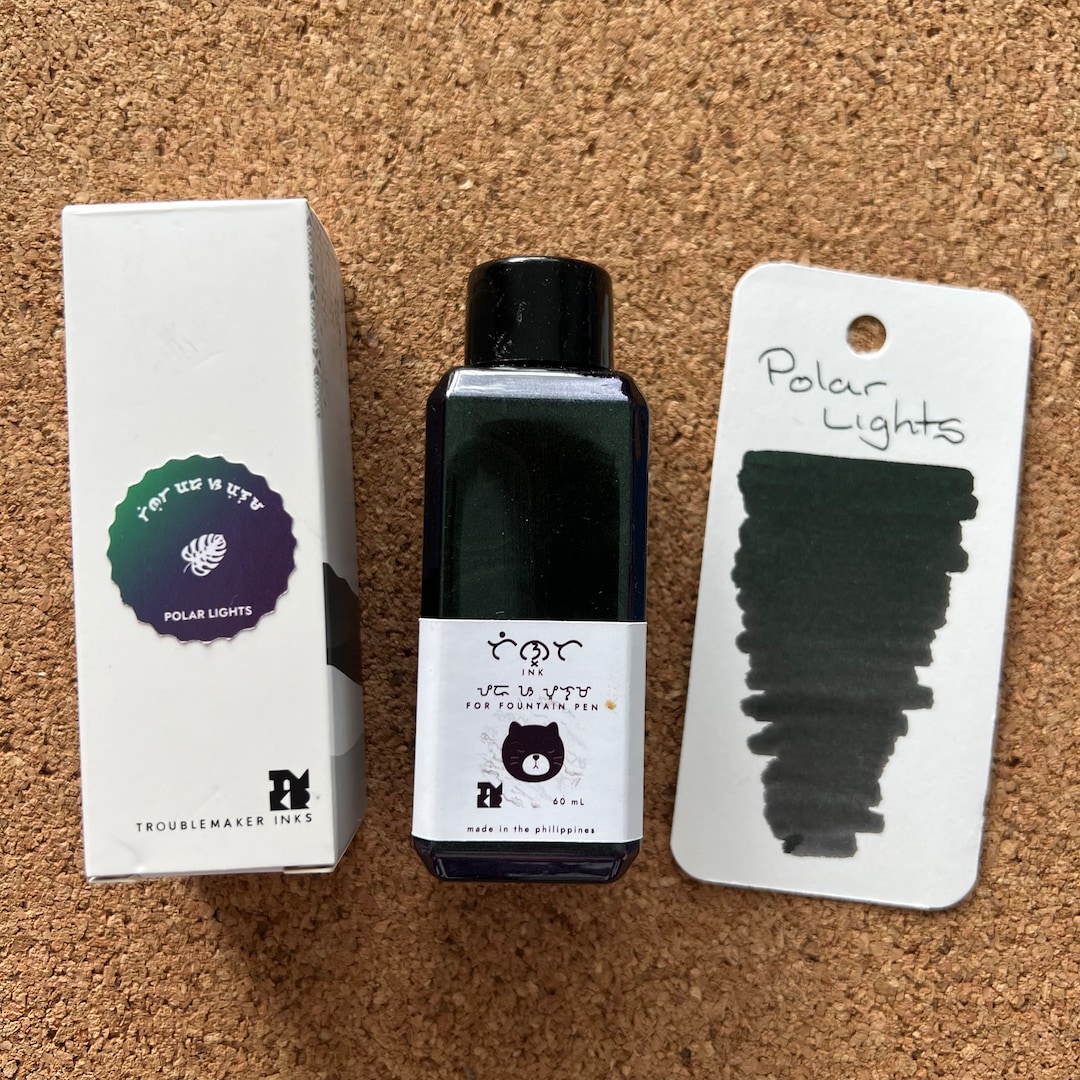 Troublemaker Polar Lights Shimmer Fountain Pen Ink 60ml - Etsy