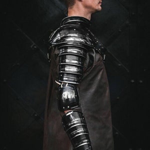 Medieval Single ARM Pauldron Larp, Spartacus Armor For Gladiator Warrior Costume