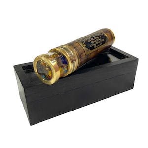 Liquid Kaleidoscope - Personalized Kaleidoscope in Wooden Box - Christmas Gift for Kids - Birthday Gift - Educational Kaleidoscope