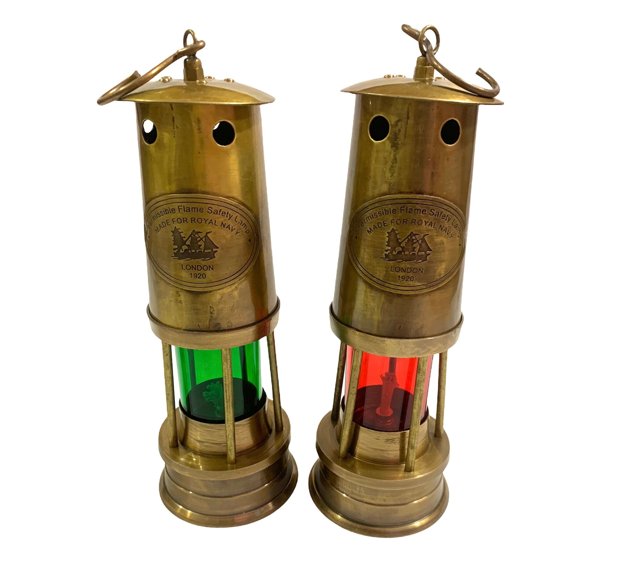 Handmade Antique Brass Oil Lantern / 8 Nautical Maritime Etsy