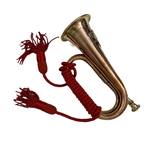 Handcrafted Bugle Instrument With Case MI 024 Brass Bugle Instrument ...