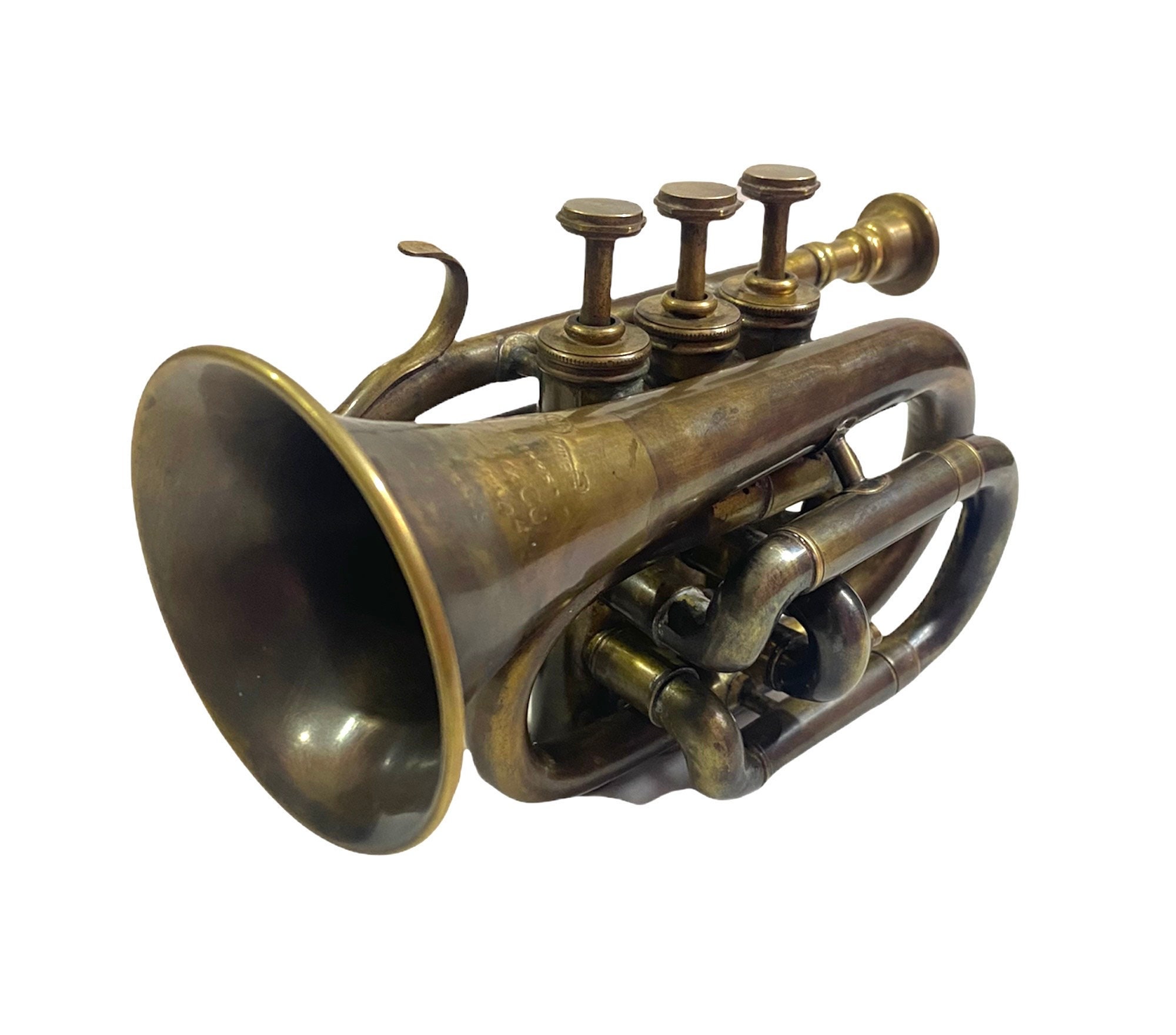 Aeun Ornement de Trompette Miniature, Mini Trompette en Or Soigneusement  Poli et Résistant à la Corrosion pour la Salle de Musique