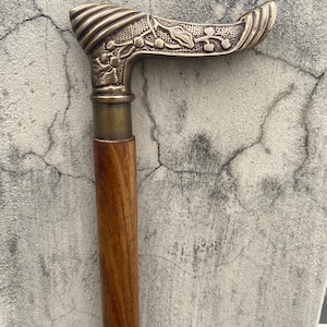 Brass Handle Wooden Walking Stick/victorian Designer Canes/gentlemen’s ...