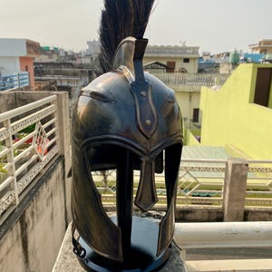 Troy Greek Achilles Trojan Helmet Troy Movie Trojan Helmet Brad Pitt Troy Helmet-Medieval LARP Costume Halloween, Christmas Gift