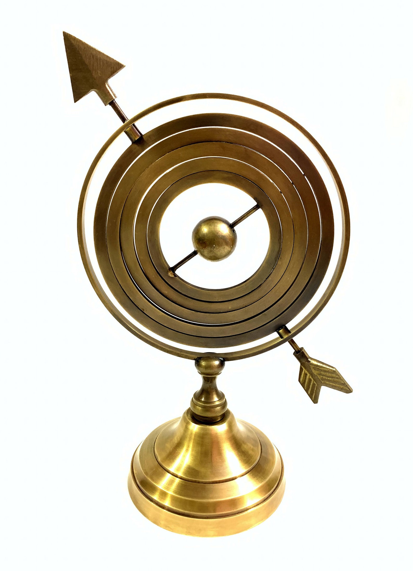 12 Brass Armillary Sphere With Arrow Nautical Maritime Etsy