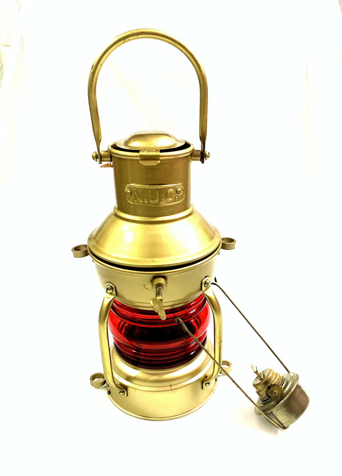 Nautical Antique 10 Ship Oil Lamp Vintage Red Boat Light Etsy