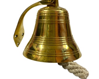 Personalized Brass Wall Bell | Custom Engraved Nautical Bell | Door Bell | Boat Bell | Wedding or Home Décor Gift