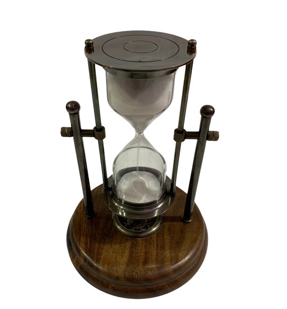 Personalized Hourglass Nautical Brass Hourglass Sand Timer