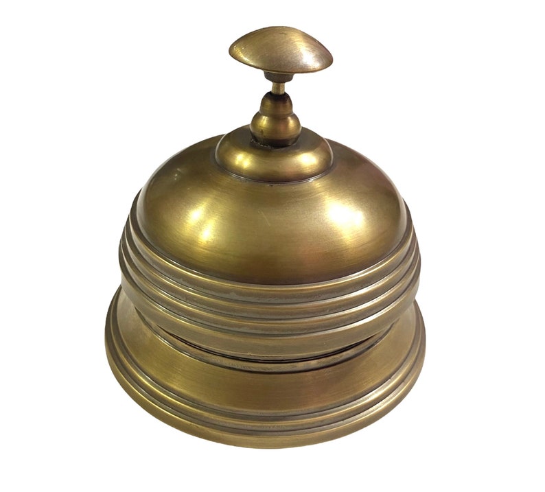 Polished Brass Desk Bell | Elegant Reception Call Bell - Etsy Canada