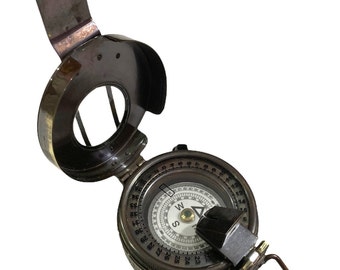 Brass Antique Finish British Military Compass WWII Nautical Maritime Prismatic Compass Gift