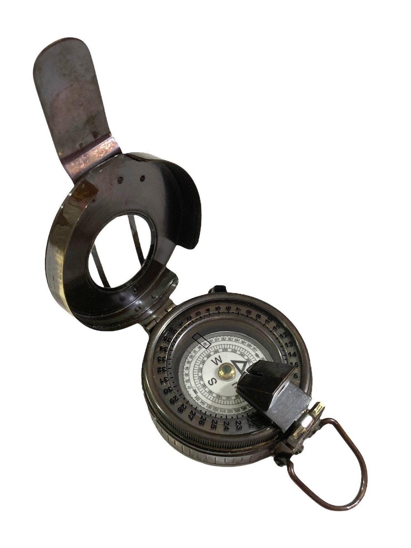 Brass Antique Finish British Military Compass WWII Nautical Brass Antique Finish British Military Compass WWII Nautical
