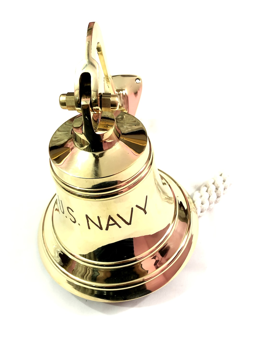 Nautical Brass Ship Bell U.S. Navy Wall Mounted Home Decor Etsy