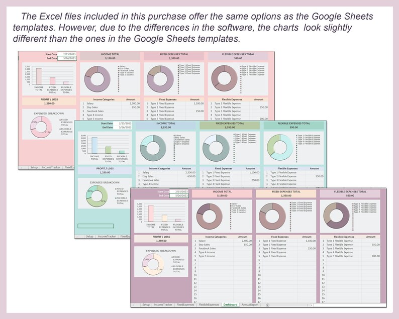 Kalkylblad för utgiftsinkomster Företagsekonomilogg Personlig budgetorganisatör Mall för pengaspårning Google Sheets Excel Redovisning bild 7