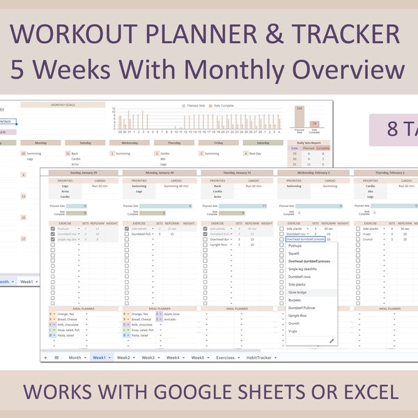 Excel Template Exercise - Etsy