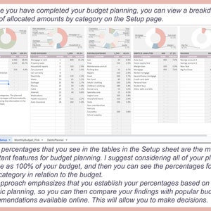 Monthly budget template, Budget planner, Budget spreadsheet, Bill tracker, Financial planner, Excel budget, Personal budget sheet, Editable image 5