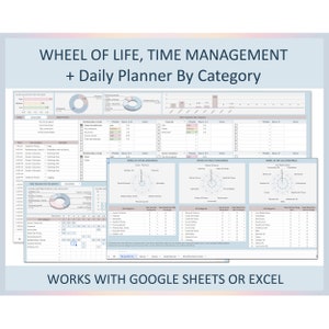 Life wheel, Life balance wheel, Wheel of life online, Wheel of life tool, Dharma wheel, Goal planner template,Spreadsheet,Excel,Google sheet