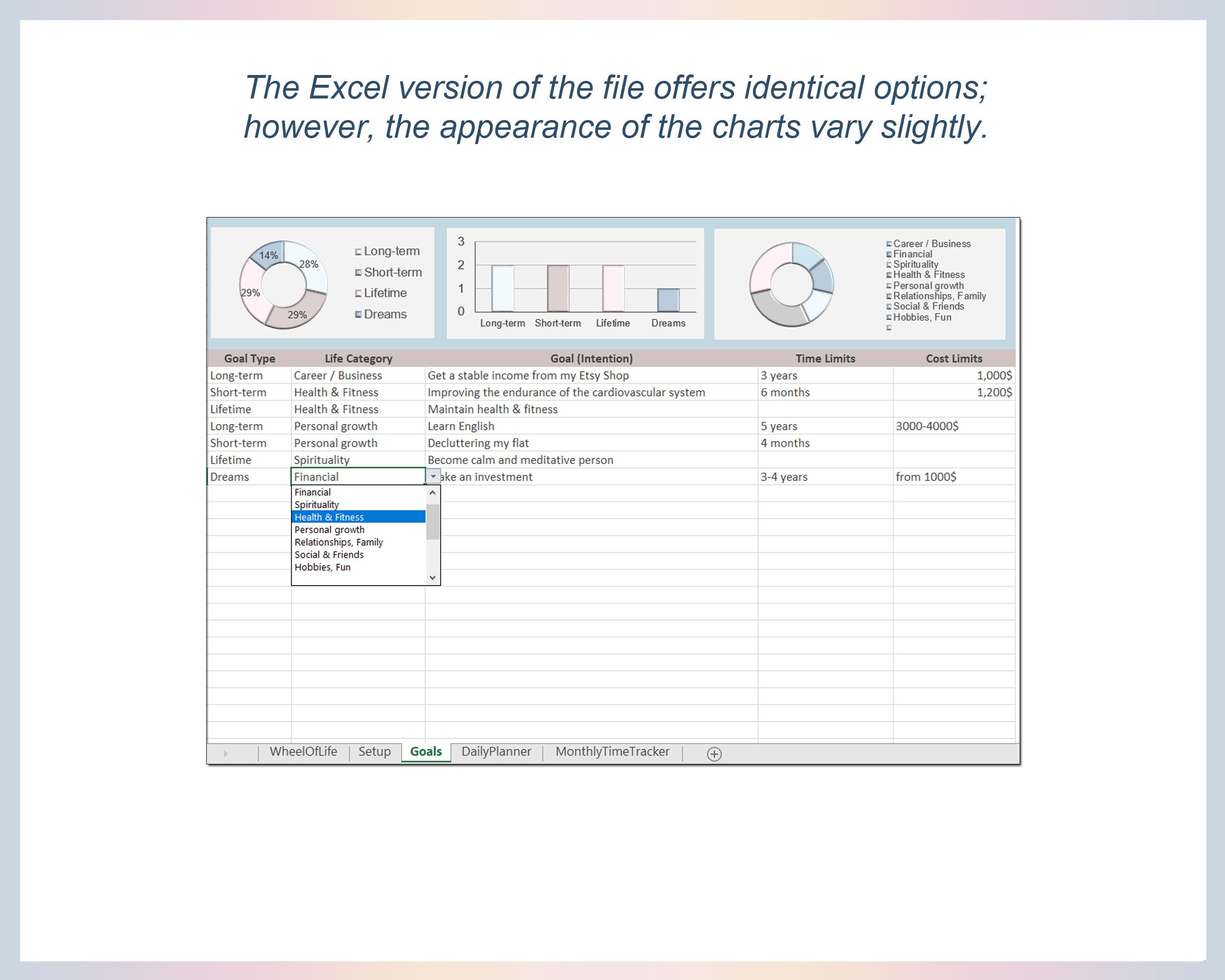 Life Wheel, Daily Planner Sheet, Life Balance Wheel, Daily Hourly ...