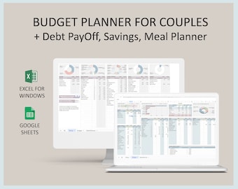 Couples Budget spreadsheet, Excel budget, Budget planner, Budget template, Google sheets budget, Monthly budget, Family, Household budget