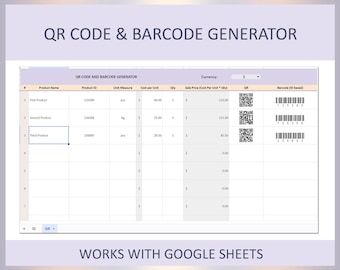 QR code generator, Barcode generator, QR code maker Google Sheets, Barcode maker, Qr code generator online, QR maker, Qr creator, Qrcode