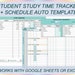 Study Time Tracker Digital Student Planner Homework Tracker | Etsy