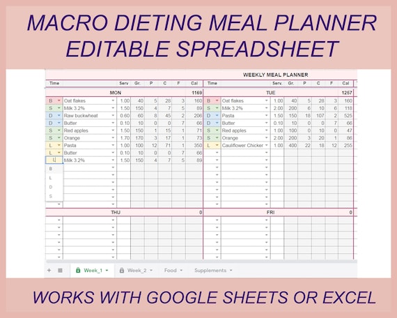 macro counter meal planner