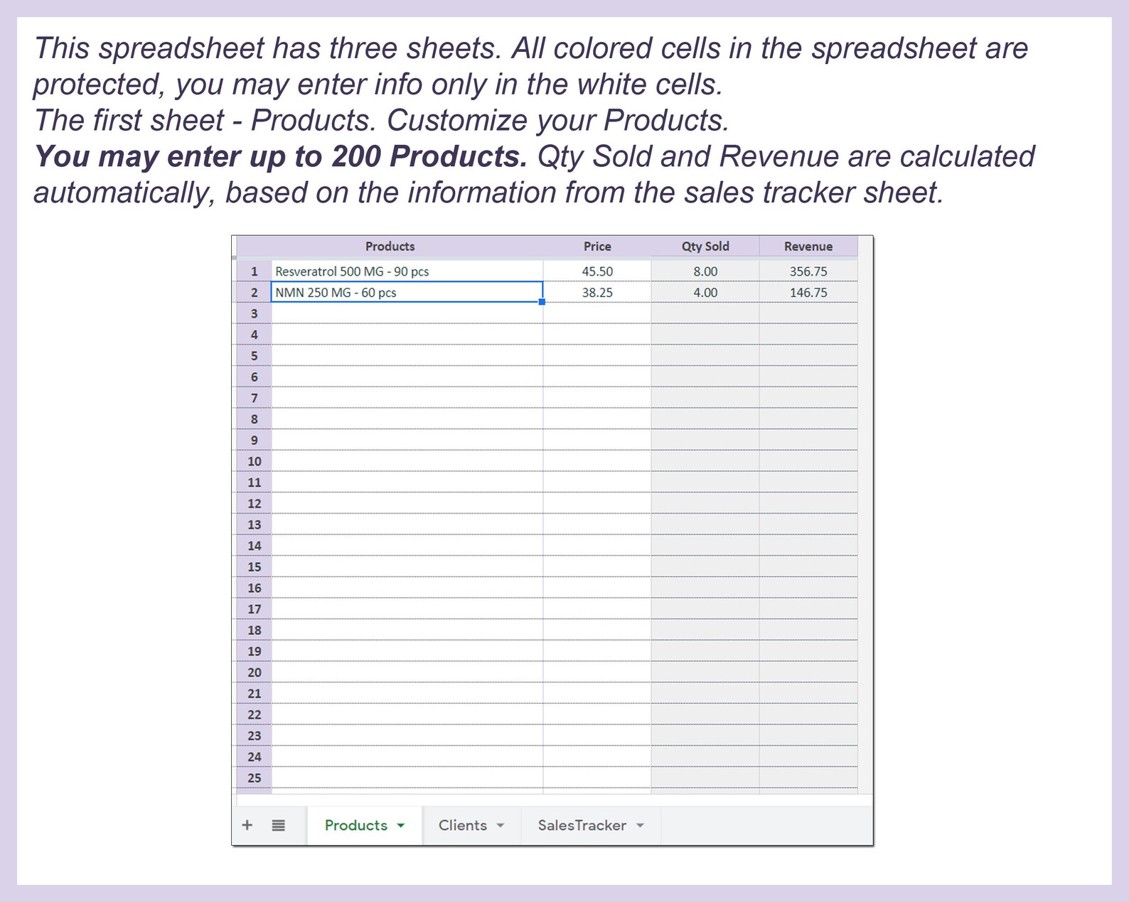 Client Base Customer Base Template Client Base Example | Etsy