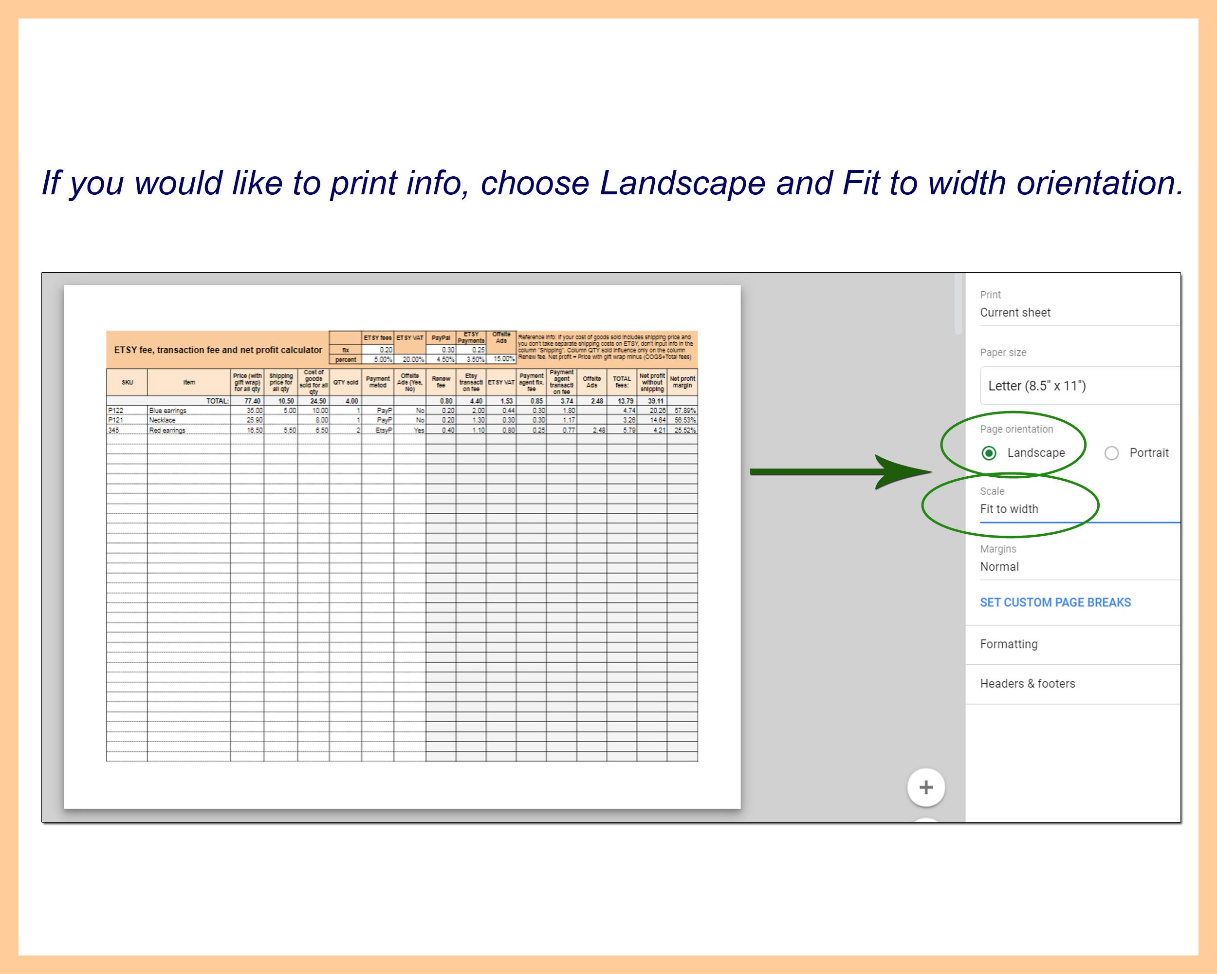 ETSY Fee Calculator ETSY Seller Tool Etsy and Paypal Fees Etsy UK