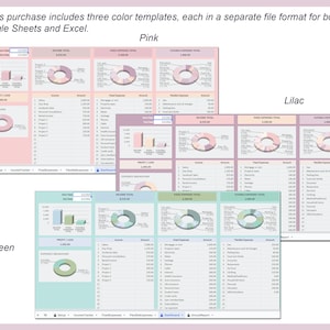 Kalkylblad för utgiftsinkomster Företagsekonomilogg Personlig budgetorganisatör Mall för pengaspårning Google Sheets Excel Redovisning bild 6