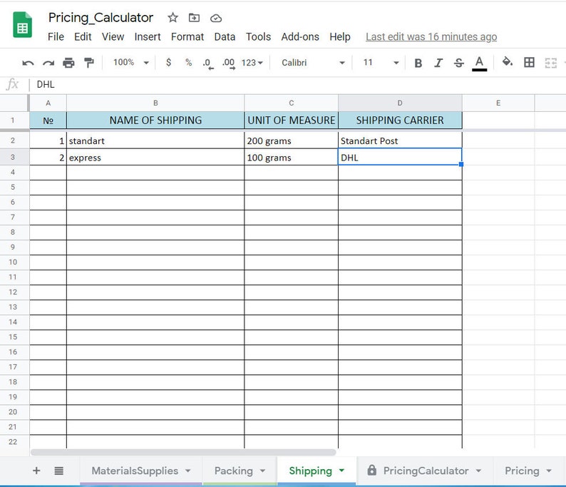 Pricing Profit and Fees calculator ETSY sellers tool Cost | Etsy