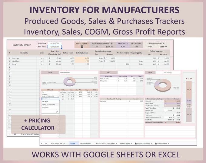 Inventory Management Spreadsheet Excel Google Sheet Resellers Inventory ...