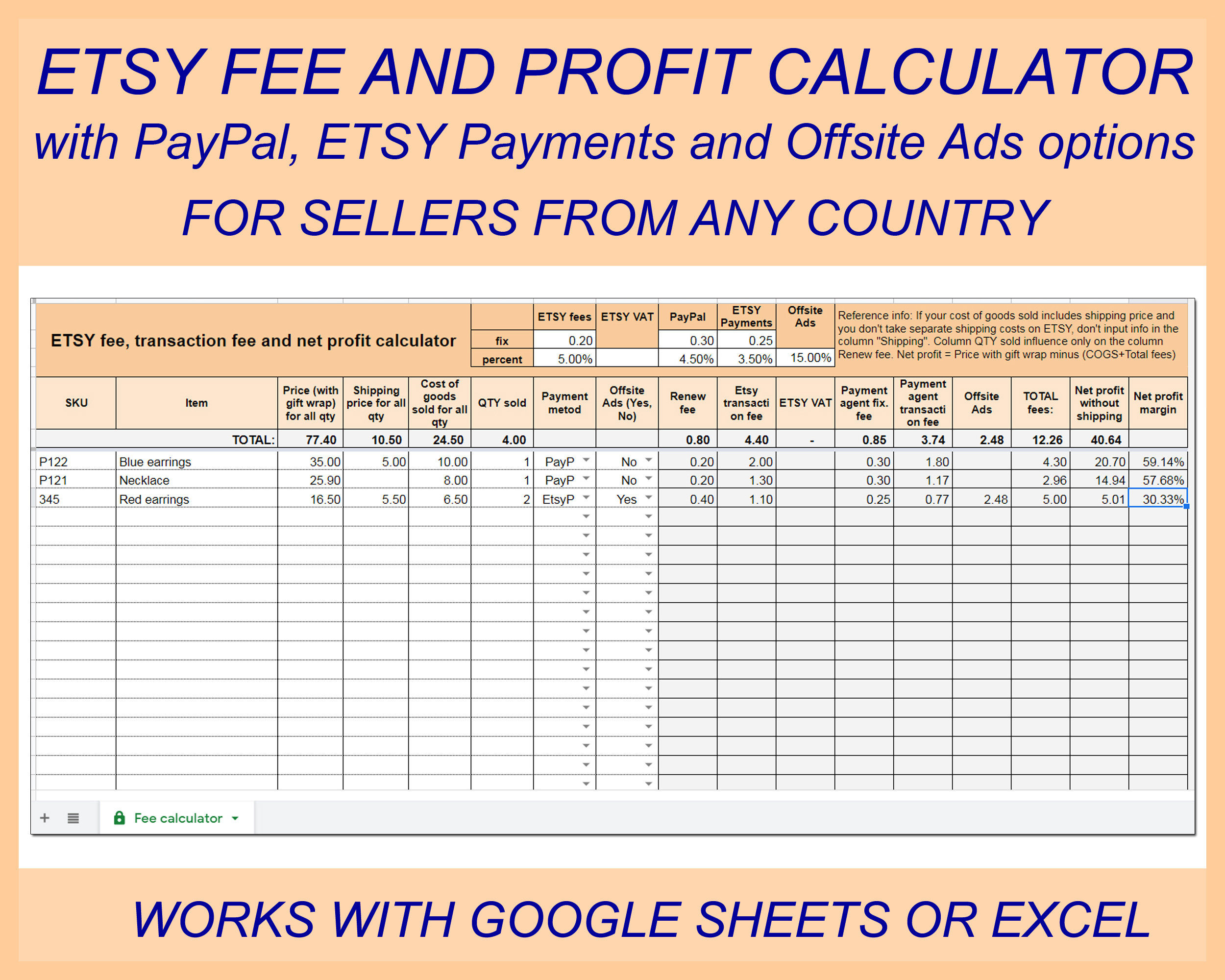 Paypal Fee Calculator