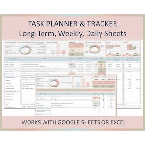 Task management, Task tracker, Google task manager, Task app, Task management tools, Time tracking, Task planner, To do task tracker excel