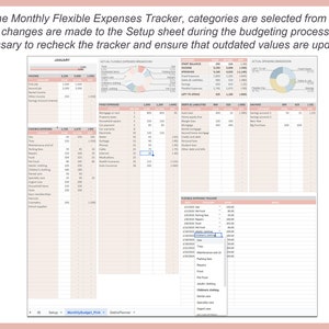 Monthly budget template, Budget planner, Budget spreadsheet, Bill tracker, Financial planner, Excel budget, Personal budget sheet, Editable image 4